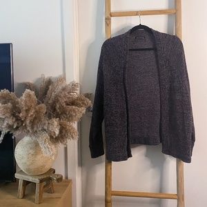 Urban Outfitters Chenille Open Front Cardigan